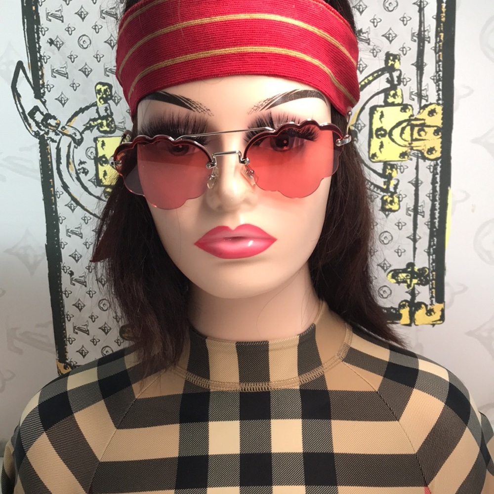 💯- New Authentic MIU MIU MU57U Irregular-Frame Sunglasses
